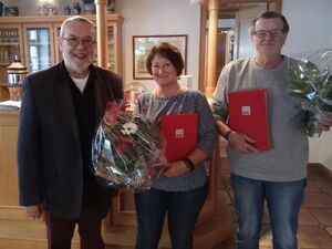 v.l.n.r.: Hans-Jürgen Pongratz, Carmen Beyer-Köster und Hans-Jürgen Topf