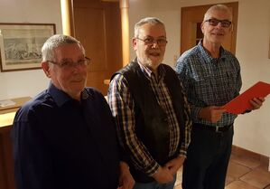 v.l.n.r.: Horst Wagner, Hans-Jürgen Pongratz, Günter Reuber
