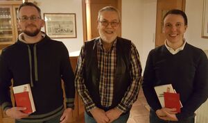 v.l.n.r.: Michael Moczulkski, Hans-Jürgen Pongratz, Florian Stachelscheid