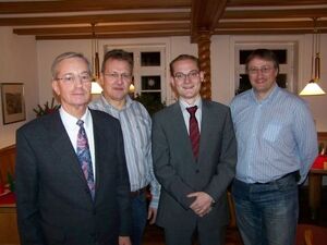 von links: Rudi Reuber, Berthold Siewer, Hendrik Frydrych, Thorsten David